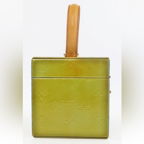 Louis Vuitton Olive Green Mini Box Bag with Gold Accents - Picture 4 of 14